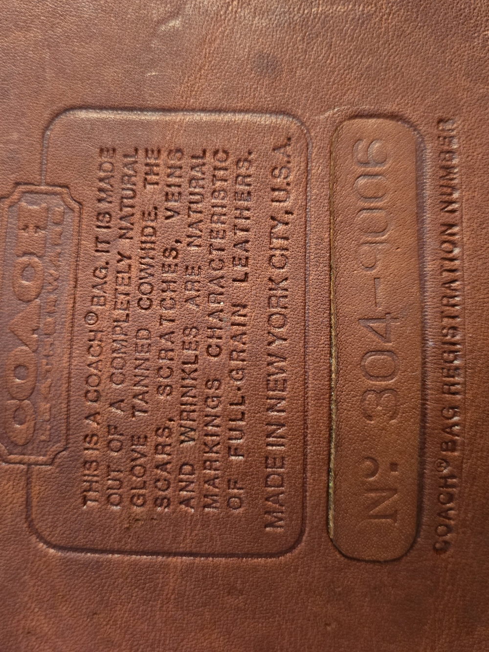 1975 Vintage Coach Basic Bag - Picture 4 of 5